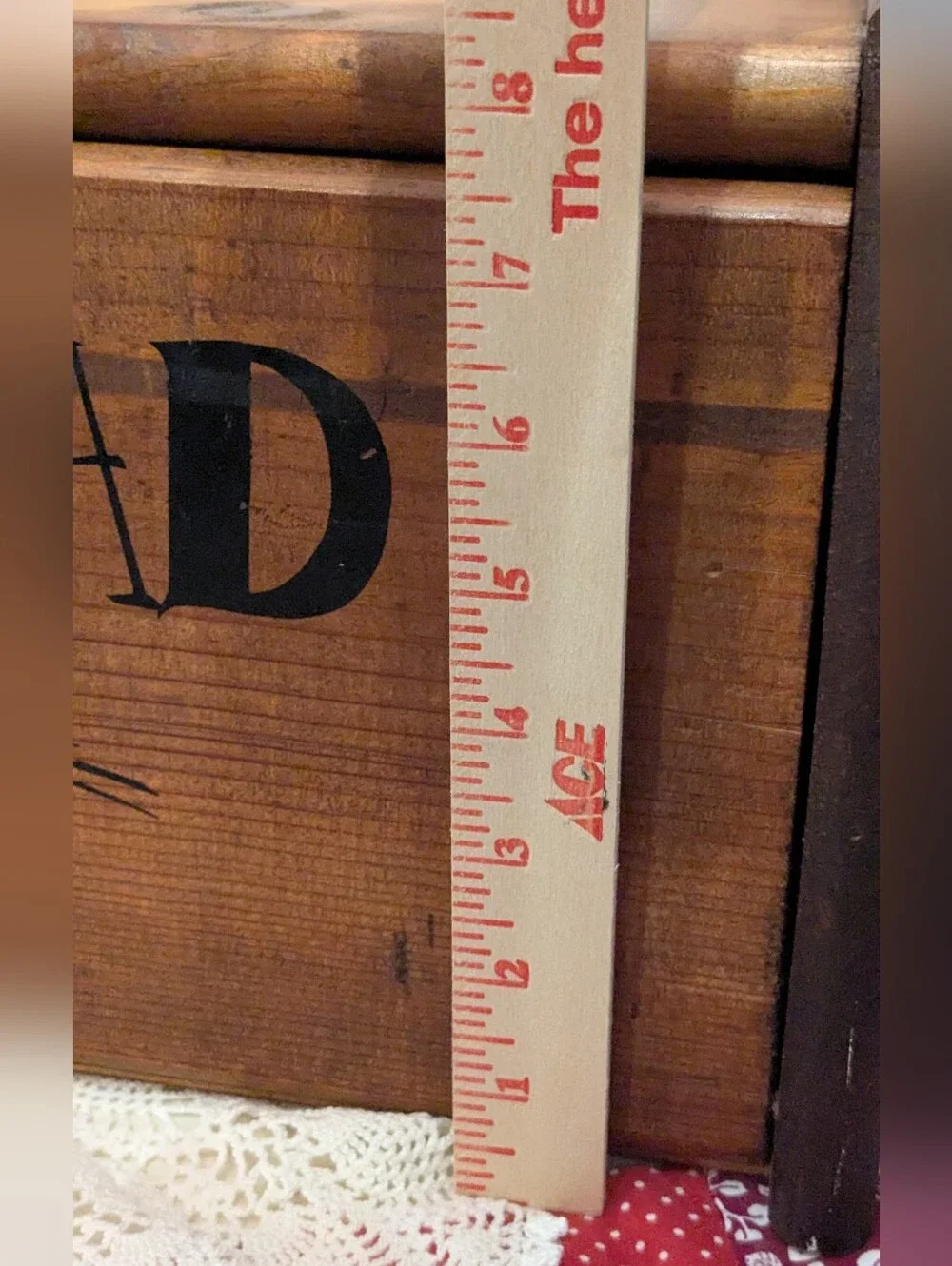 Vintage Wood Bread Box Farm House Cottagecore Grannycore Rustic Kitchen